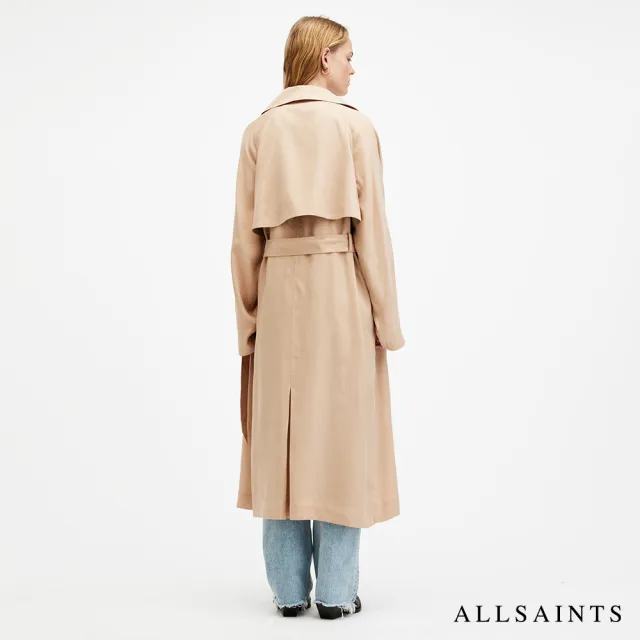 【ALLSAINTS】KIKKI 輕薄雙排扣風衣外套 W043OA(舒適版型)