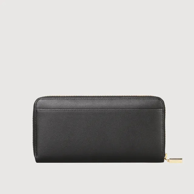 【BRAUN BUFFEL 德國小金牛】城市-A 8卡拉鍊長夾-黑色(BF841-602-BK) 錢包送禮推薦