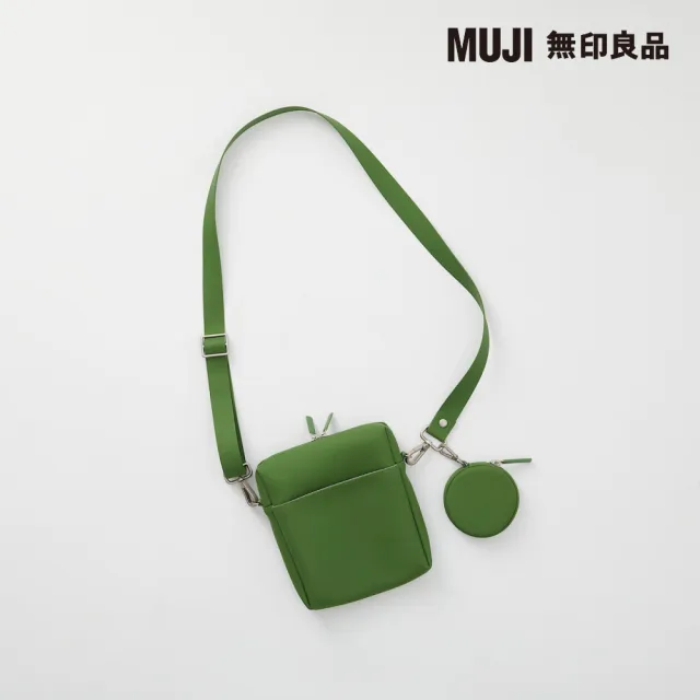 【MUJI 無印良品】自由組合收納包/正方形/灰(17×15.5×3.9cm)