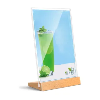 【COM-T康太】斜面木座壓克力立牌 A5 L型直式 1入裝
