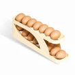 【小麥購物】滑梯式雞蛋收納盒(雞蛋收納盒 滾動雞蛋盒 雞蛋盒 雞蛋收納 蛋盒 雞蛋 雞蛋保鮮盒 蛋架)