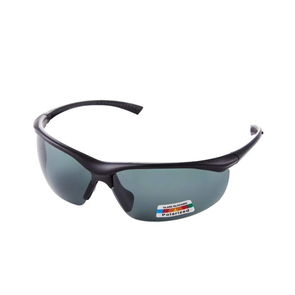 【Z-POLS】帥氣消光黑框搭載Polarized 寶麗來頂級偏光抗UV400運動太陽眼鏡(頂級偏光太陽眼鏡)