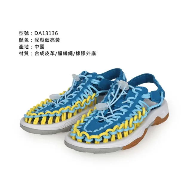 【DIADORA】18-22CM_男女款中童編織涼鞋-沙灘鞋 健走鞋 水陸鞋(DA13136)