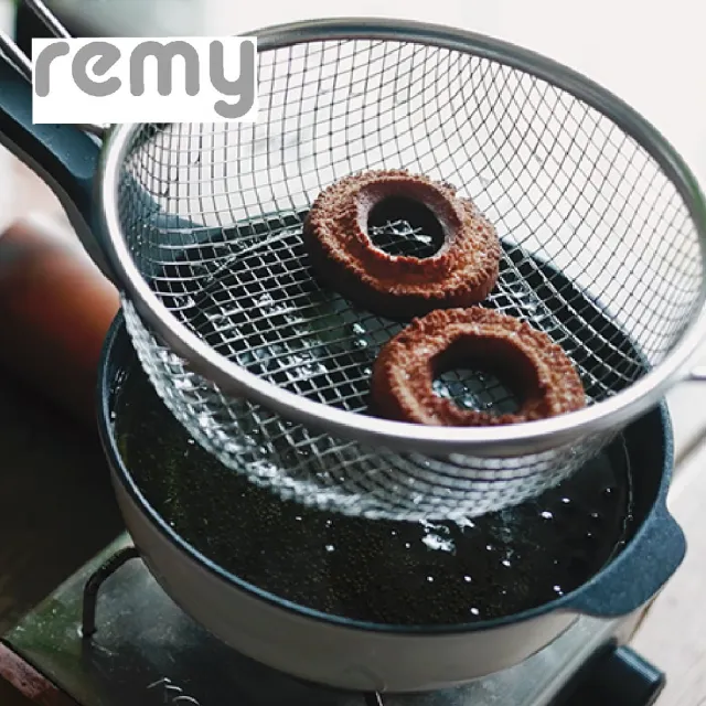 【Remy】日本製Remy Pan plus多功能萬用深型不鏽鋼篩網 油炸網 濾油網(濾網 油炸 瀝油 瀝水 水煮)