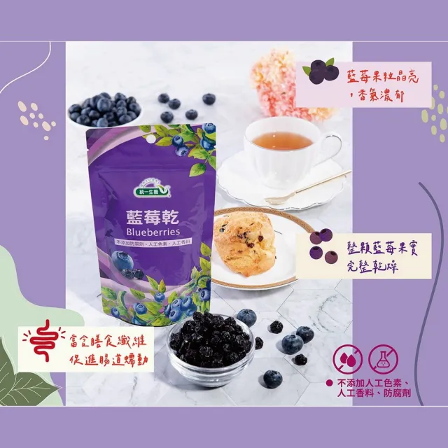 【統一生機】藍莓乾100gx2包