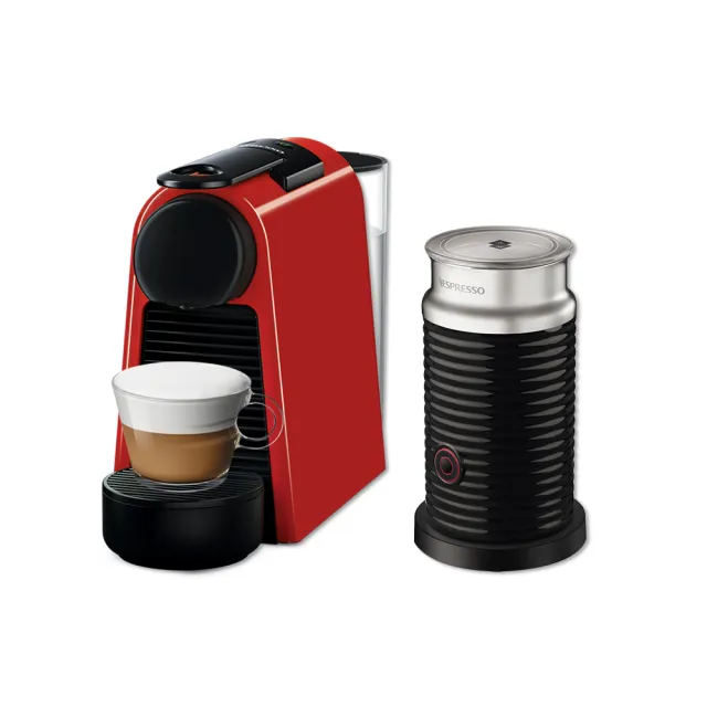 【Nespresso】膠囊咖啡機 Essenza Mini 奶泡機組合(瑞士頂級咖啡品牌)