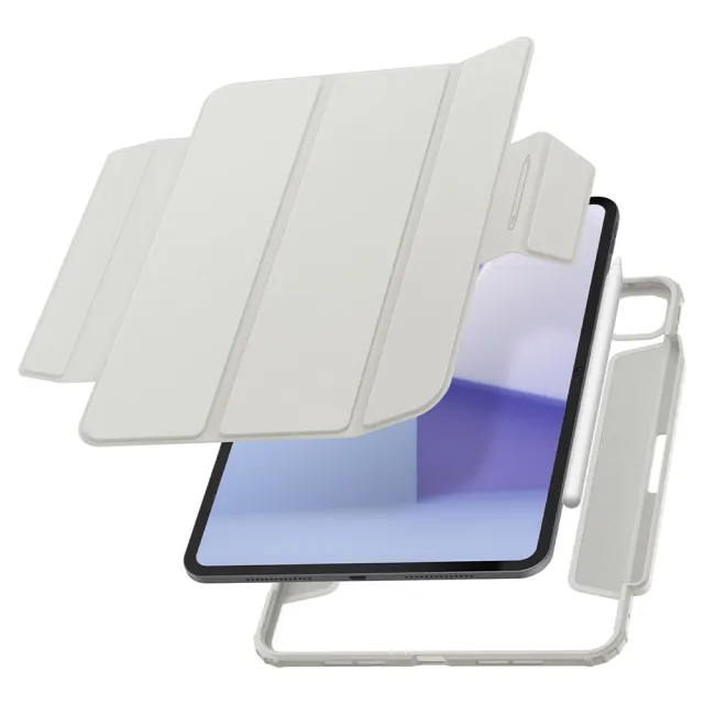 【Spigen】SGP 2024 iPad Pro 13吋/11吋_Air Skin Pro-磁吸可拆式防摔保護套(灰)
