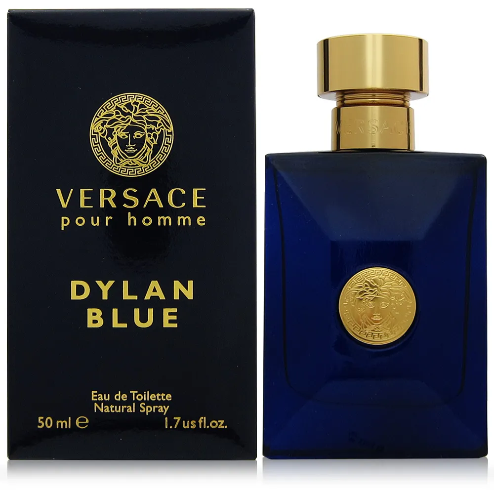 【VERSACE 凡賽斯】狄倫正藍男性淡香水 EDT 50ml(平行輸入)