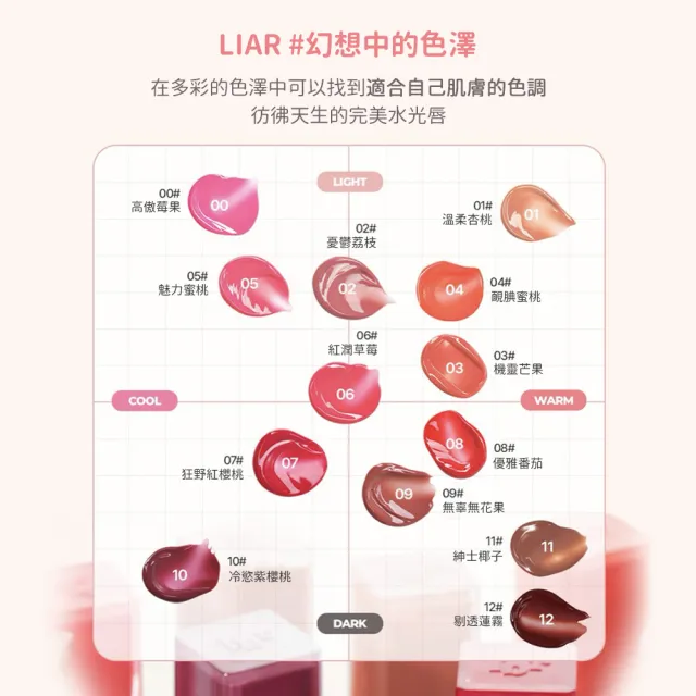 【lilybyred】心境謊言水光唇釉 4g(原廠公司貨_水光唇釉 亮面唇釉)