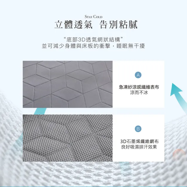 【ISHUR 伊舒爾】3D極凍涼蓆墊(特大7尺 兩色任選 涼感墊 野餐墊 防疫日常 速達)