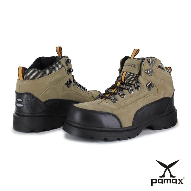 【PAMAX 帕瑪斯】帥氣風格防滑安全工作靴/反光設計/頂級氣墊(PW0315FEH 米 / 男)