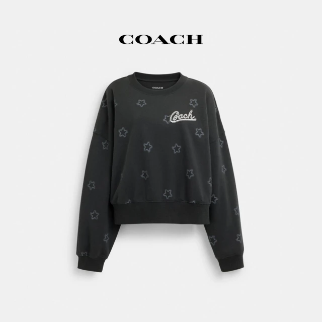 COACH蔻馳官方直營 棉質經典Logo方形愛心圖案T恤-白