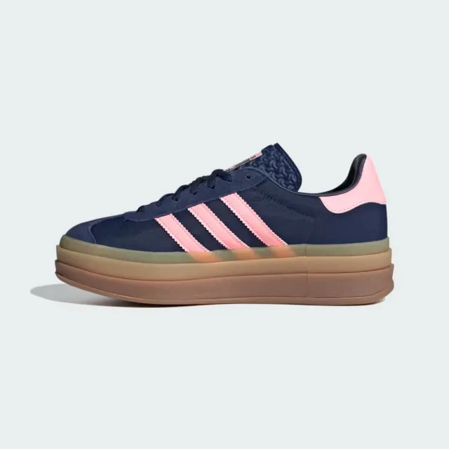 【adidas 愛迪達】GAZELLE BOLD 運動休閒鞋(IG4390 女鞋 ORIGINALS 休閒鞋 藍)