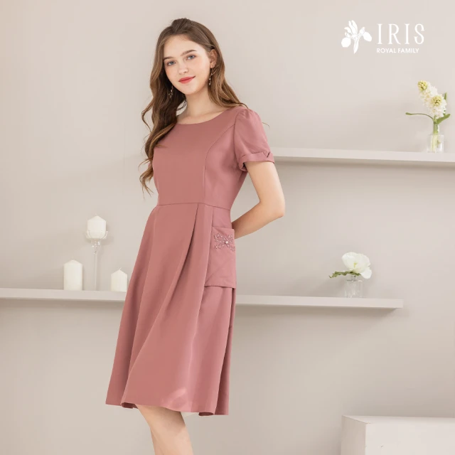 IRIS 艾莉詩 現代經典修身連衣裙-3色(42677) 推