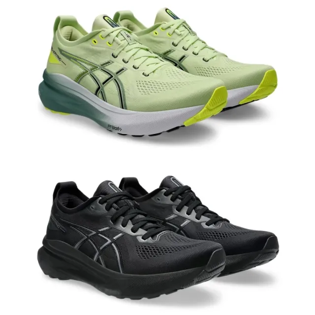 【asics 亞瑟士】GEL-KAYANO 31 2E 男款 寬楦 慢跑鞋(1011B869-300-001 抹茶綠 黑 支撐型 亞瑟膠)