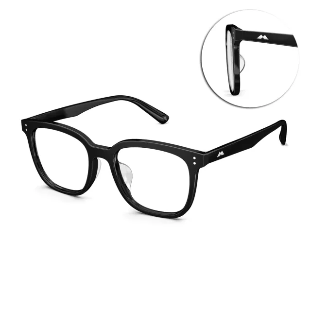 【MOLSION 陌森】方框膠框 光學眼鏡 趙麗穎配戴款(黑#MJ3085 B10)