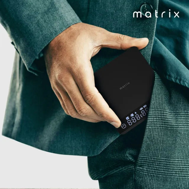 【Matrix】S3 MetaI 手沖義式口袋金屬咖啡電子秤-黑(自動計時 流速顯示 手沖咖啡秤)