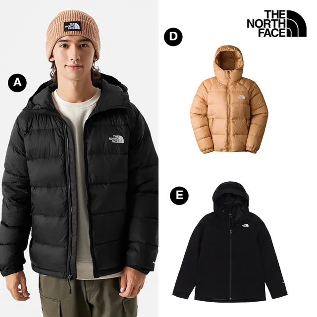 【The North Face 官方旗艦】男女款-連帽羽絨外套 / 三合一外套/內裡抓絨款/羽絨款(多款任選)