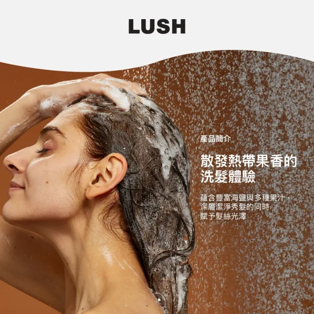 【LUSH 嵐舒】鮮果舒爽洗髮露 250g(洗髮精/深層潔淨/光澤/蓬鬆)