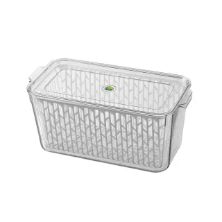 冰透瀝水保鮮收納盒-窄高款(雞蛋盒/水果盒/冷凍盒)