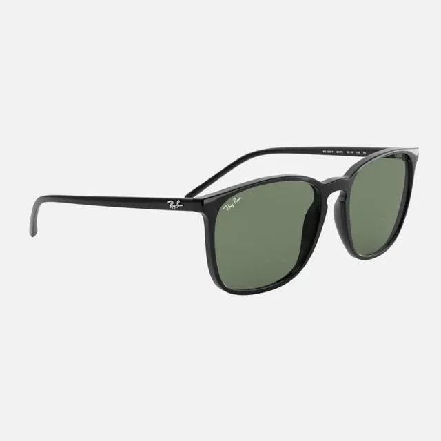 【RayBan 雷朋】方形膠框太陽眼鏡(RB4387F-901/71 55mm)