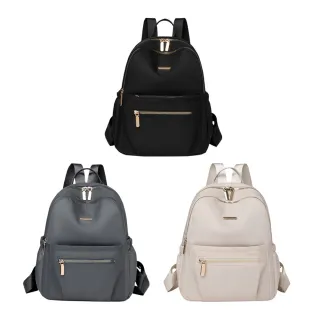 【The Rare】韓版牛津布純色女士雙肩包 旅行背包 後背包 通勤包 百搭女包  女背包