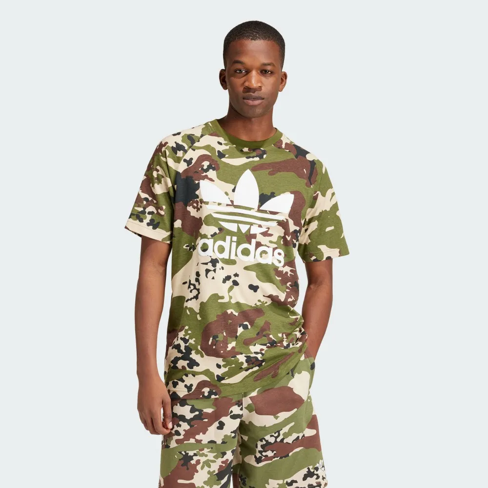【adidas 官方旗艦】CAMO TREFOIL 短袖上衣 男 - Originals IS0215 - momo購物網 - 好評推薦 ...