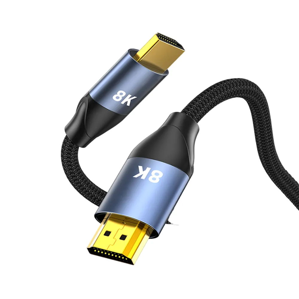 【宇聯】協會認證HDMI2.1 真8K HDR 劇院級影音尼龍編織傳輸線(1M)