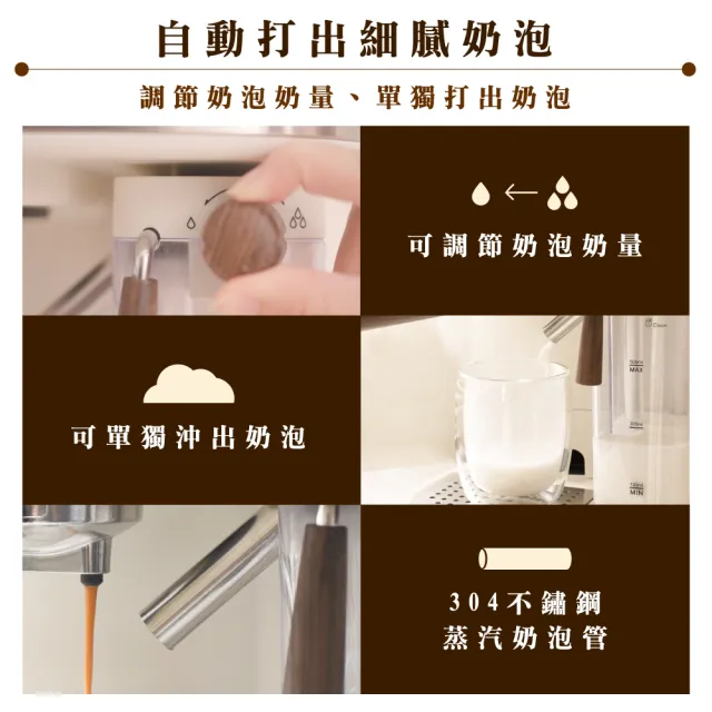 【FURIMORI 富力森】半自動義式奶泡咖啡機(FU-CM855福利品)