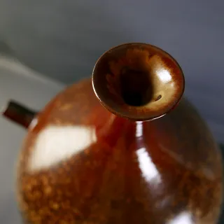 【中華筆莊】原價12000元 特價6000元 陶藝雅居陶器花器〈雪舞森林〉(鶯歌手工陶藝品)