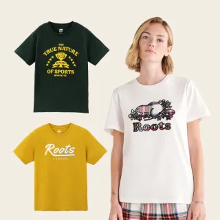 【Roots】男女款-精選Roots 海狸logo短袖T恤(多款可選)