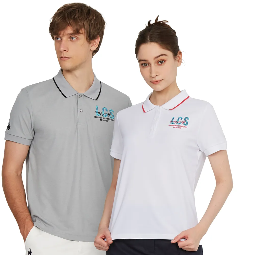 【LE COQ SPORTIF 公雞】休閒經典短袖POLO衫 男女款-4色-LWT21841_LWT22841