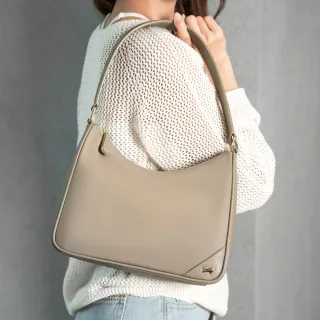 【BRAUN BUFFEL 德國小金牛】瑪普爾 肩包-卡其色(BF837-27-KA) 女包送禮推薦