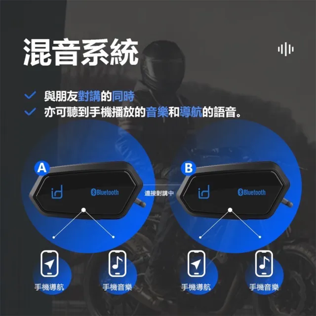 【id221】MOTO A2 Plus機車安全帽藍牙耳機
