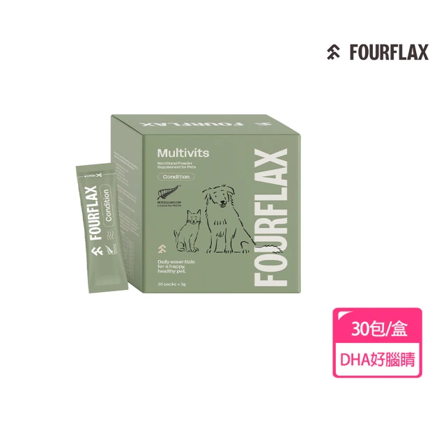 FOURFLAX 紐西蘭 Omega-3 亞麻籽藻原力DHA補給粉 200g