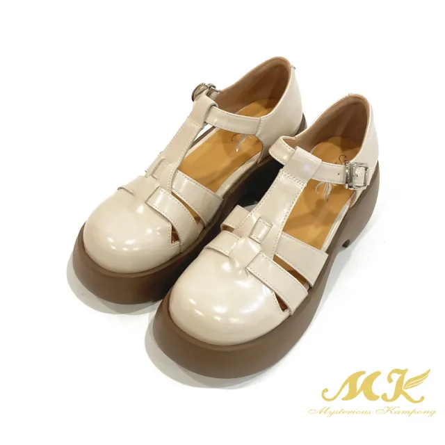 【SM】個性編織輕量厚底鞋(白色)