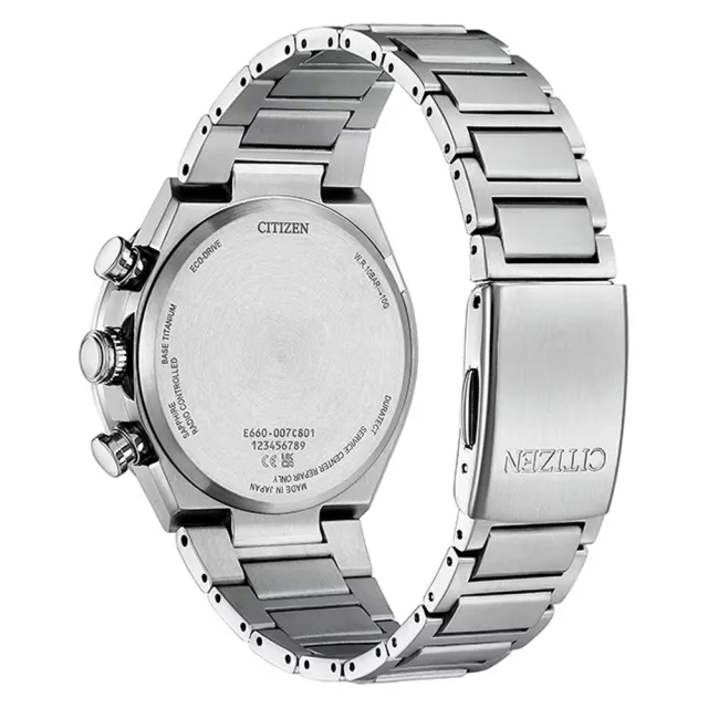 【CITIZEN 星辰】GENTS 光動能 鈦 電波對時 計時男錶 手錶 送禮 禮物 推薦(CB5966-69E)