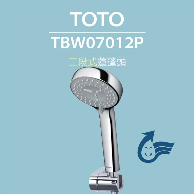 【TOTO】原廠公司貨-二段式蓮蓬頭TBW07012P(舒膚模式、活膚模式、普級省水)