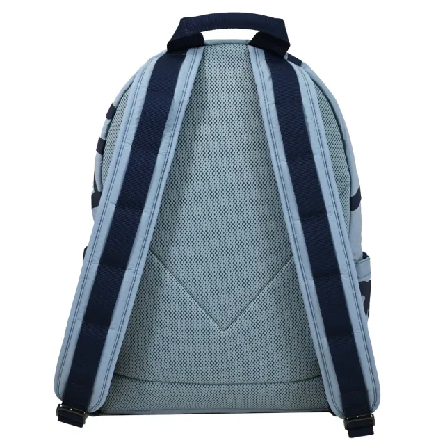 【KENZO】經典老虎LOGO線條厚空氣尼龍4口袋手提旅用包後背包(淺藍)