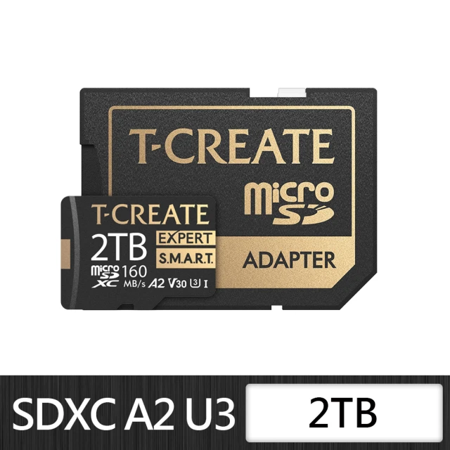 Team 十銓 T-CREATE EXPERT S.M.A.R.T. Micro SDXC 2TB 記憶卡(含轉卡+終身保固)