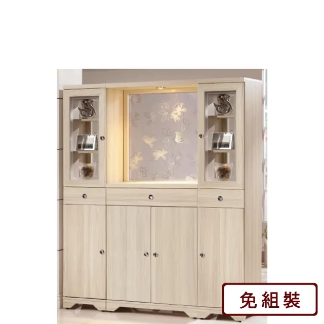 【AS 雅司設計】AS雅司-風合白雪杉5.2尺屏風鞋櫃-158.7*41.5*191cm
