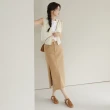 【Grace Gift】HEALER聯名-日系女孩編織羅馬平底涼鞋(棕)
