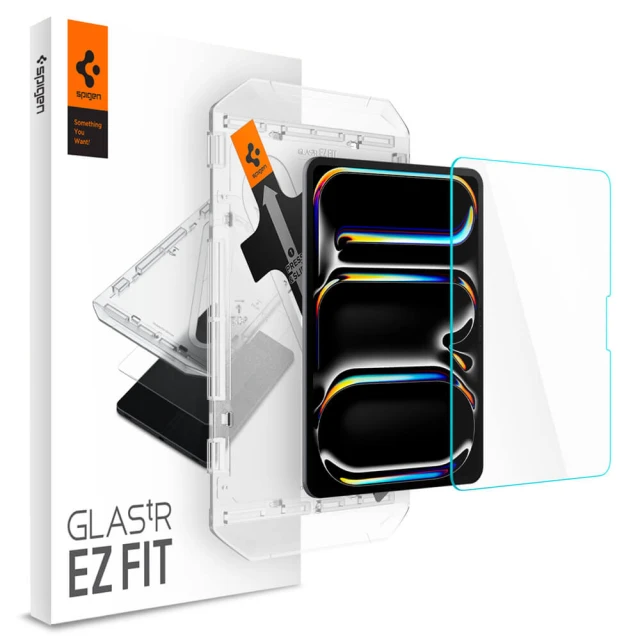 Spigen SGP 2024 iPad Pro 13吋/11吋_Glas.tR EZ Fit-玻璃保護貼(含快貼板)