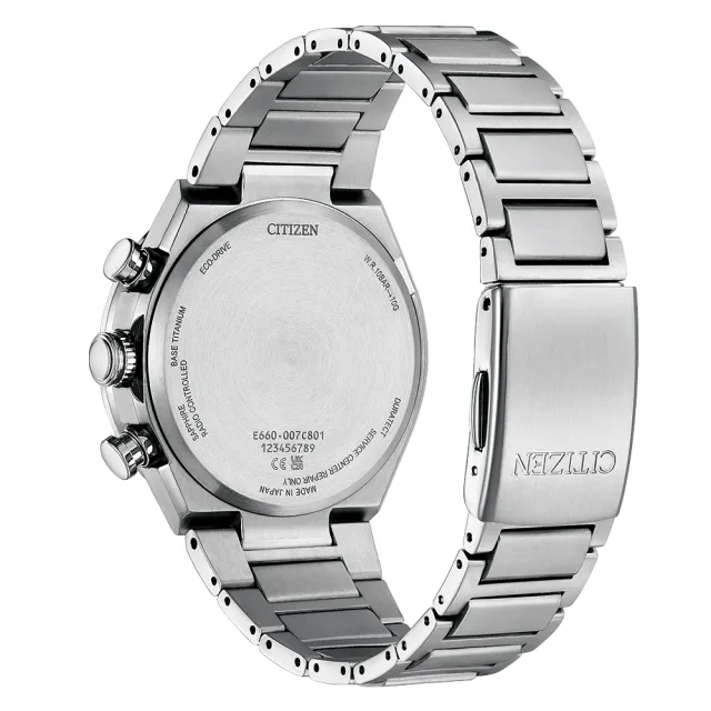 【CITIZEN 星辰】光動能鈦金屬 萬年曆電波錶 41.1mm(CB5966-69E 禮物推薦)