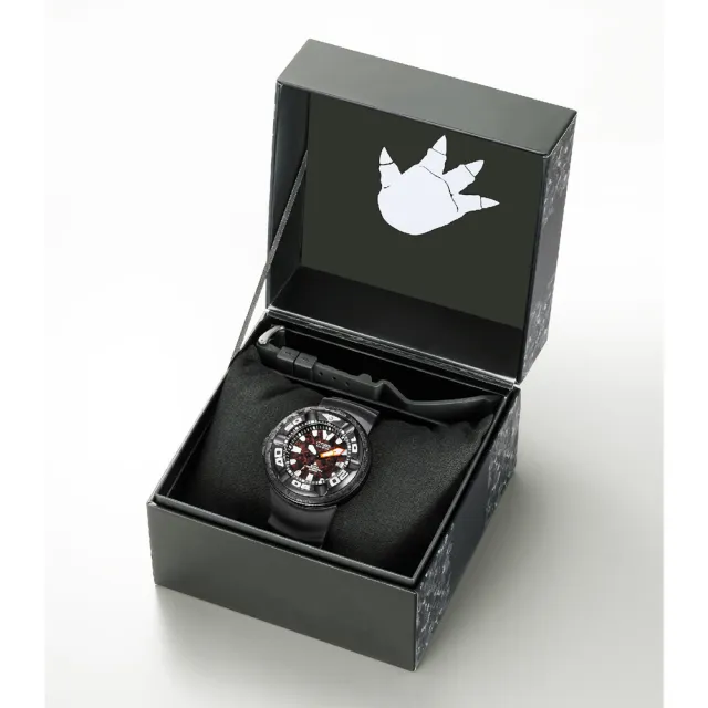 【CITIZEN 星辰】Promaster 限量哥吉拉紅蓮聯名款光動能300米潛水錶-紅x黑/48.2mm情人節 禮物(BJ8059-03Z)