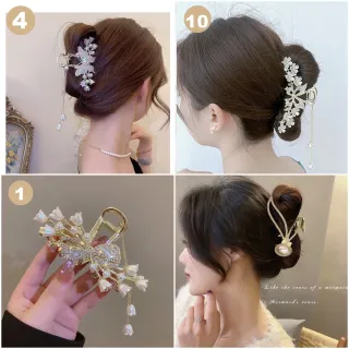 【HaNA 梨花】華麗派別水鑽女伶．全滿鑽抓夾合集(抓夾 鯊魚夾)