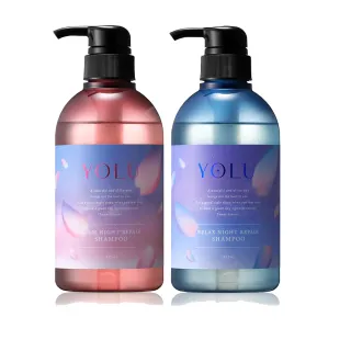 即期品【YOLU】春季寧靜/舒緩修護洗髮精/潤髮乳475ml(晚安美髮瓶/春季款)