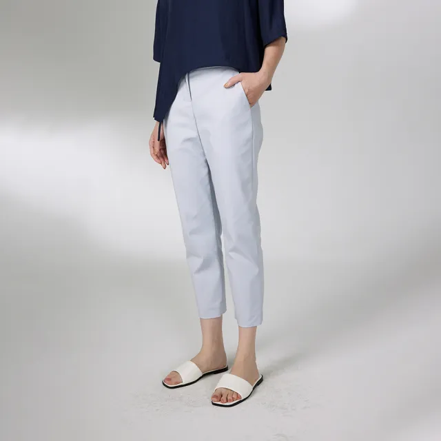 【giordano ladies】24SS_後袋拼紗窄褲(02424018)