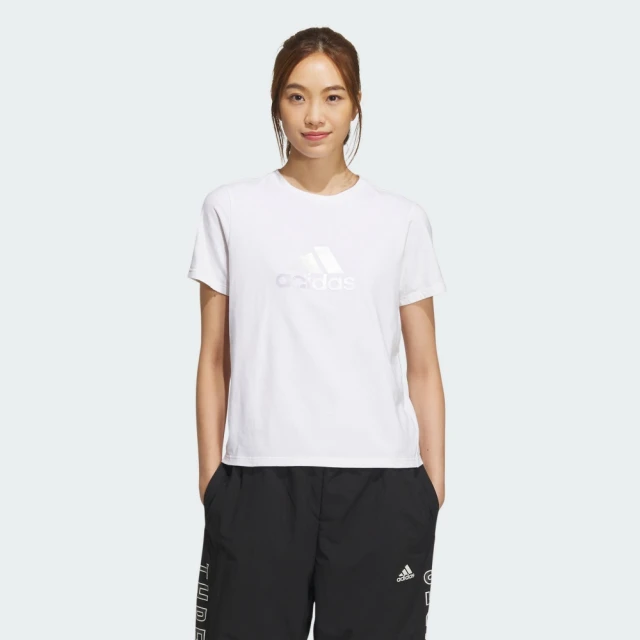 adidas 愛迪達adidas 官方旗艦 LOGO 短袖上衣 女 IZ3147