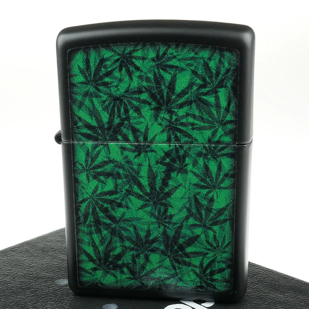 【Zippo】美系~Cannabis Design-大麻葉圖案打火機
